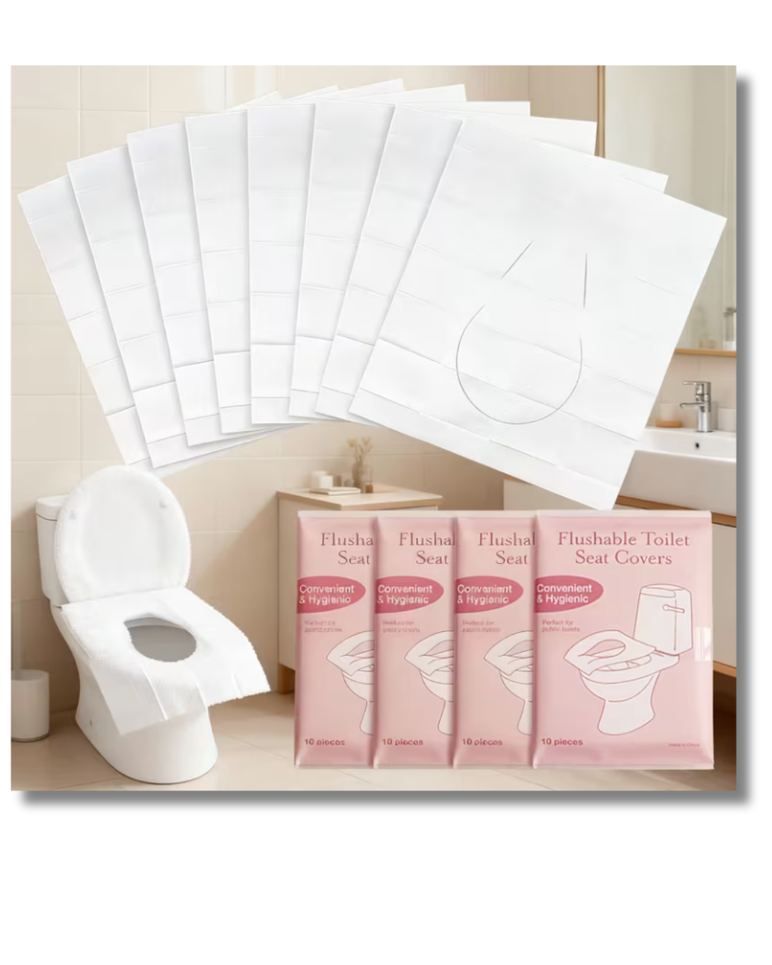 Disposable Toilet Seat Covers (10's)