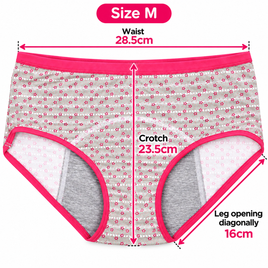 Bloom Flower Print Cotton Period Briefs