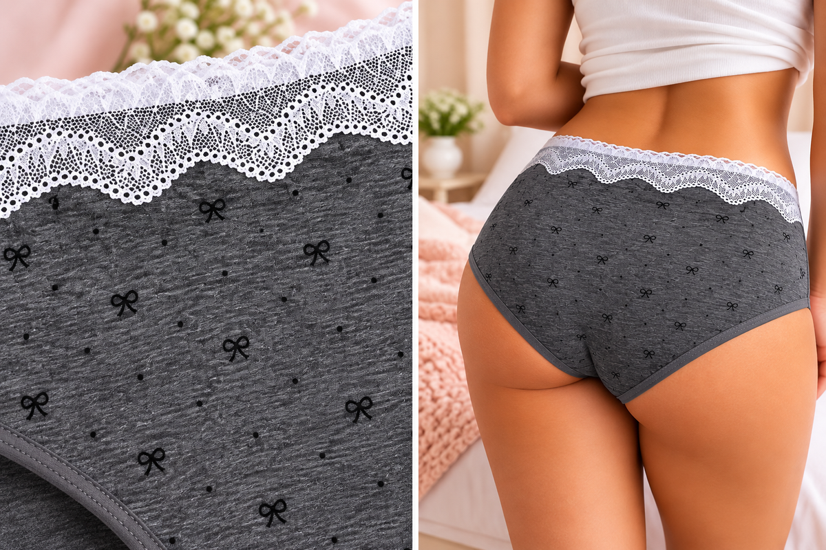 Bloom Lace Cotton Period Briefs