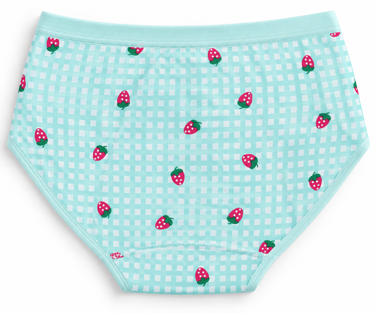 Bloom Cartoon Print Mid-Rise Period Briefs