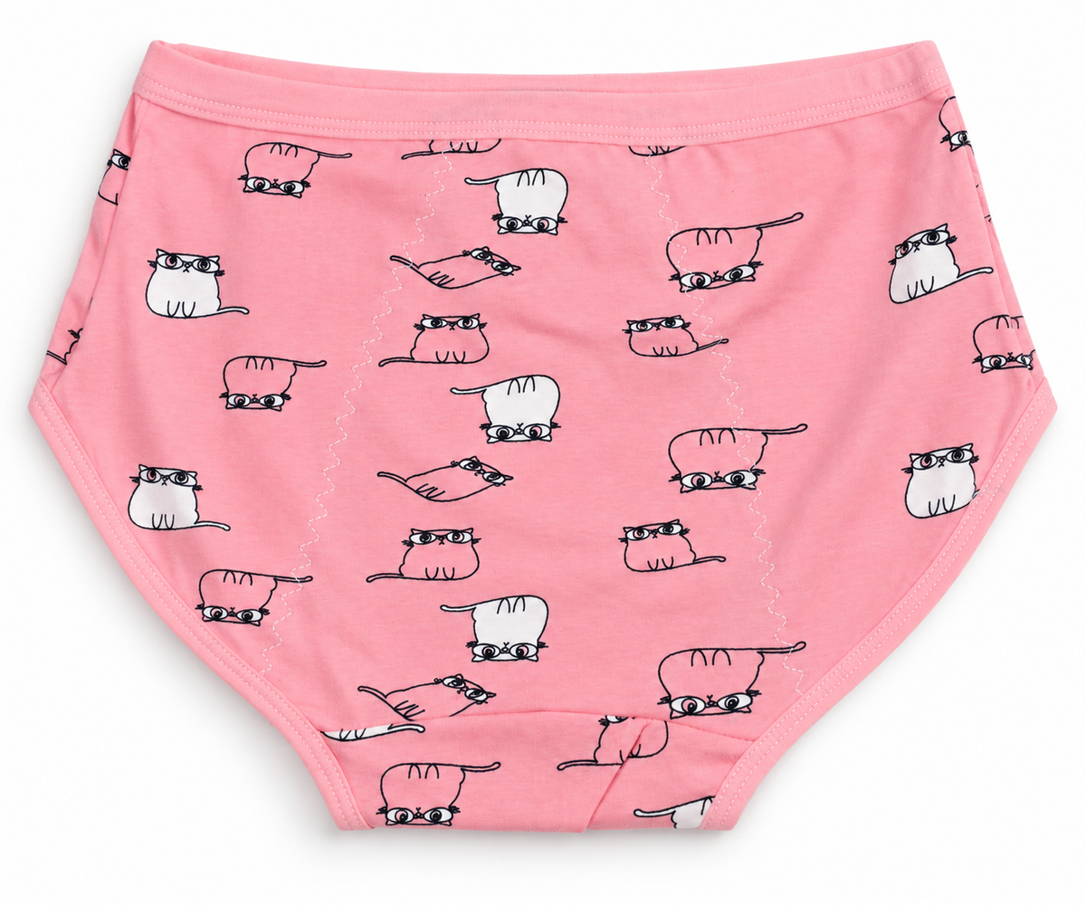 Bloom Cartoon Print Mid-Rise Period Briefs
