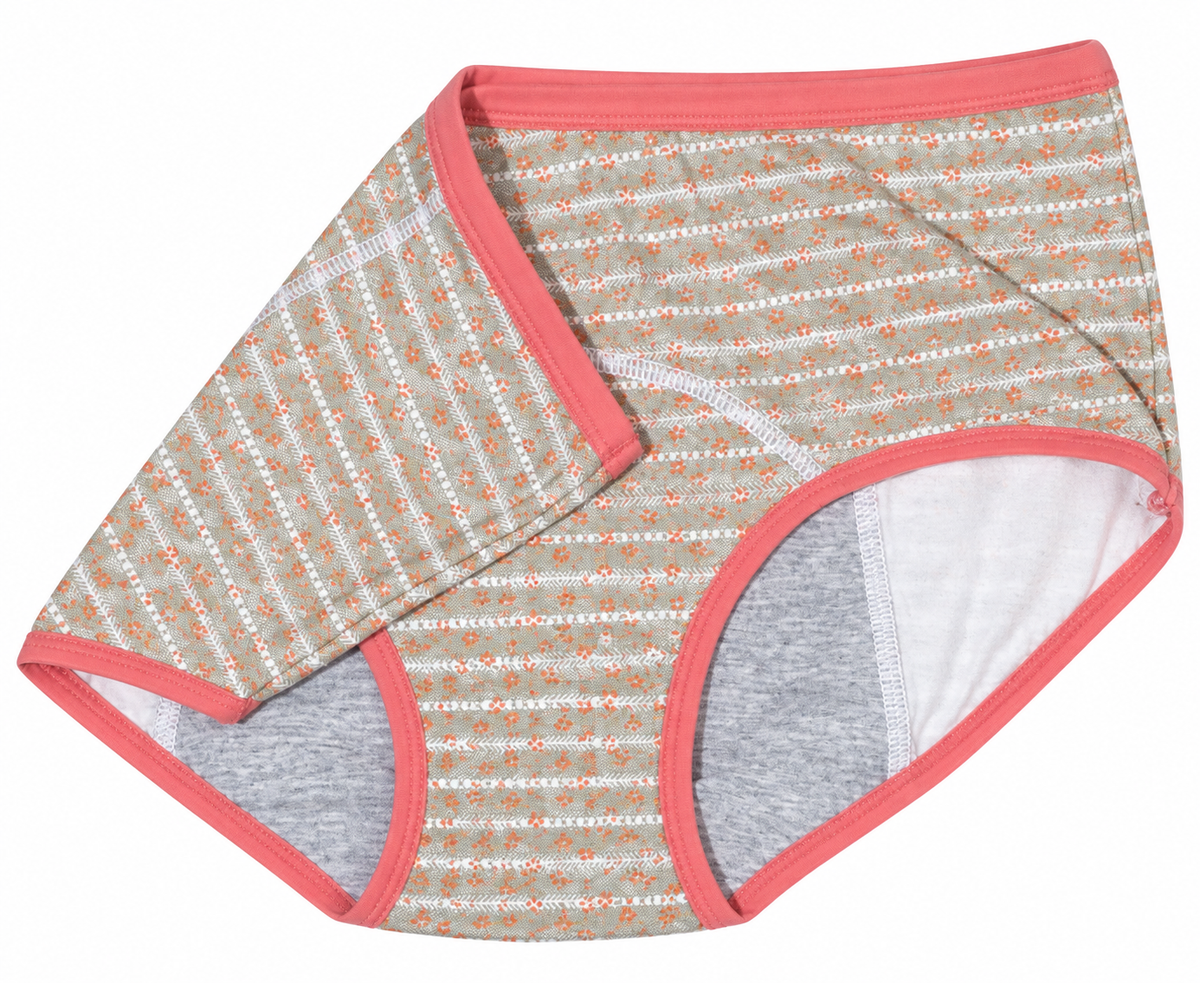 Bloom Flower Print Cotton Period Briefs