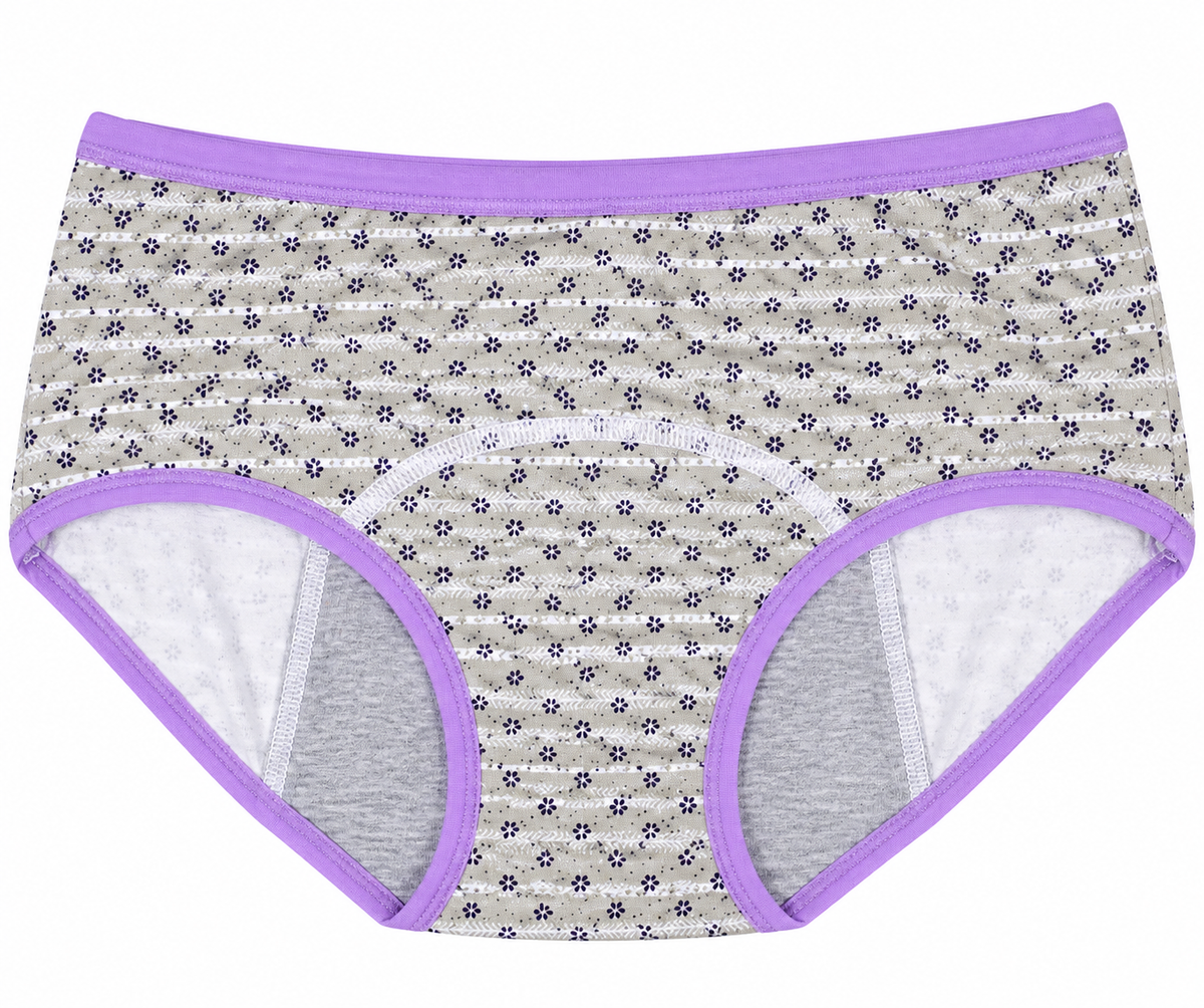 Bloom Flower Print Cotton Period Briefs