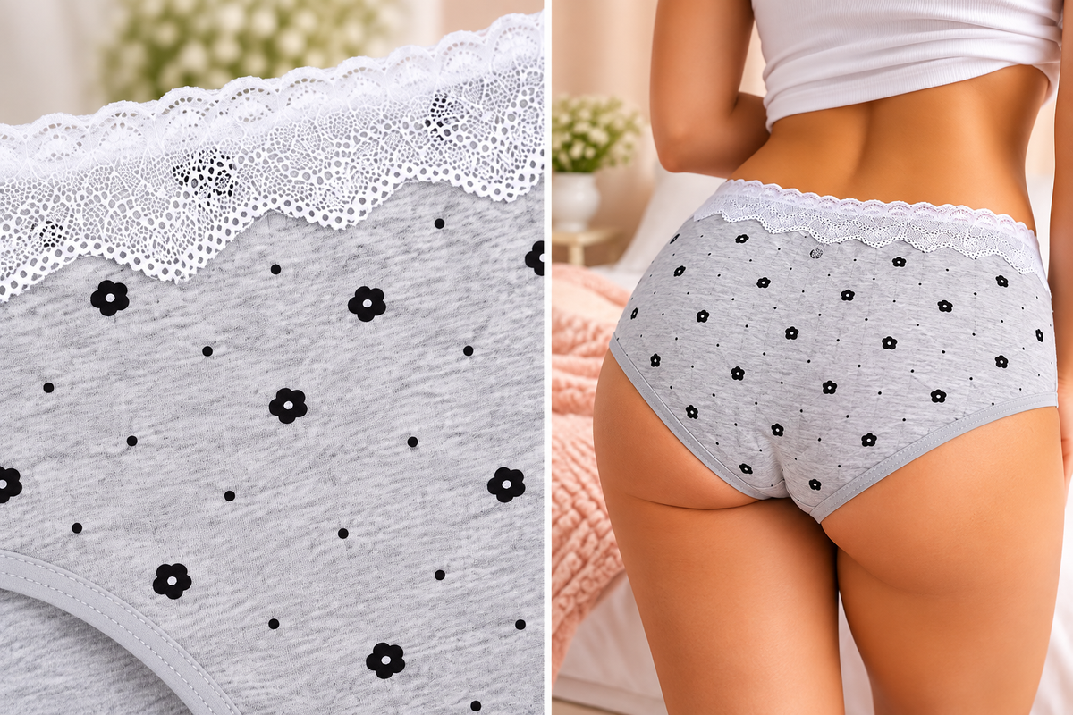 Bloom Lace Cotton Period Briefs