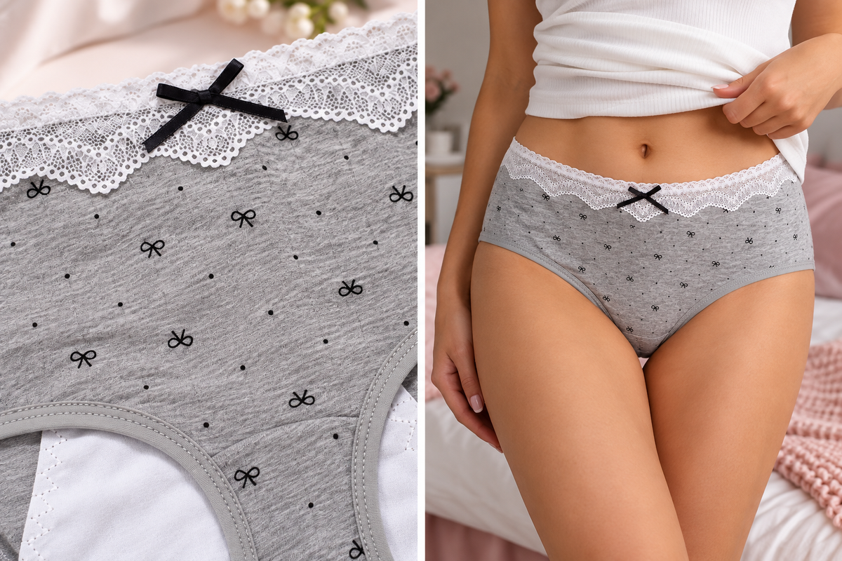 Bloom Lace Cotton Period Briefs