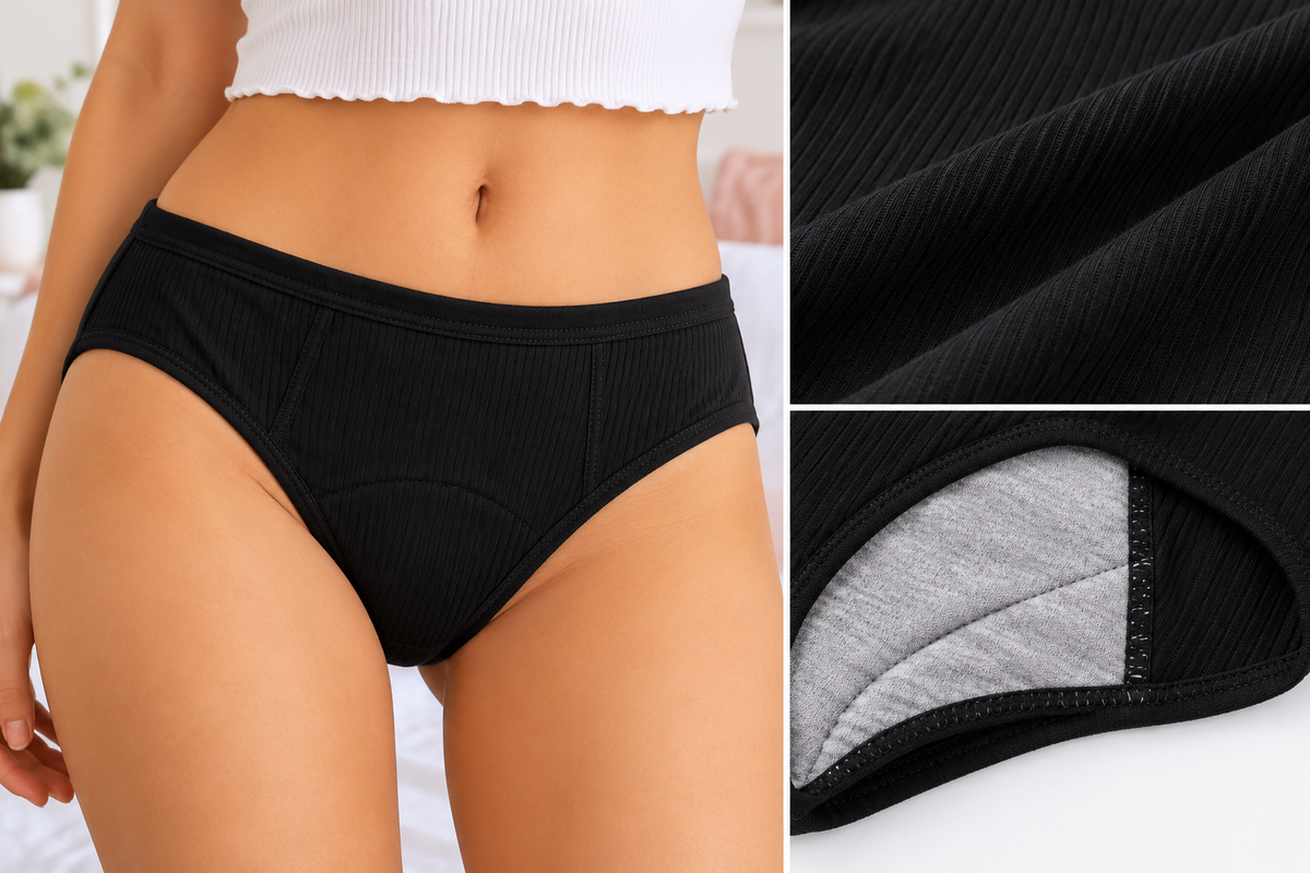 Bloom Ribbed Period Briefs