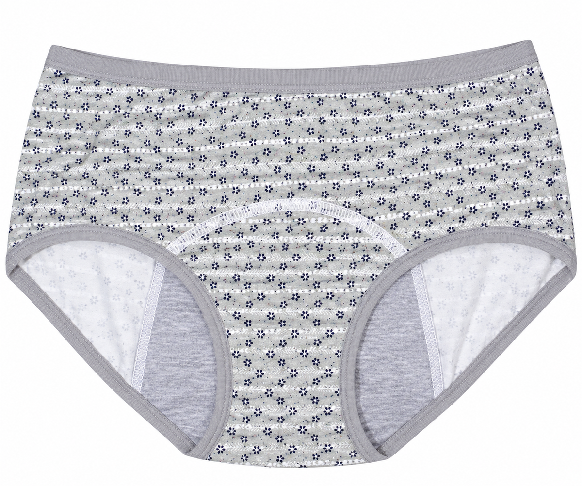Bloom Flower Print Cotton Period Briefs
