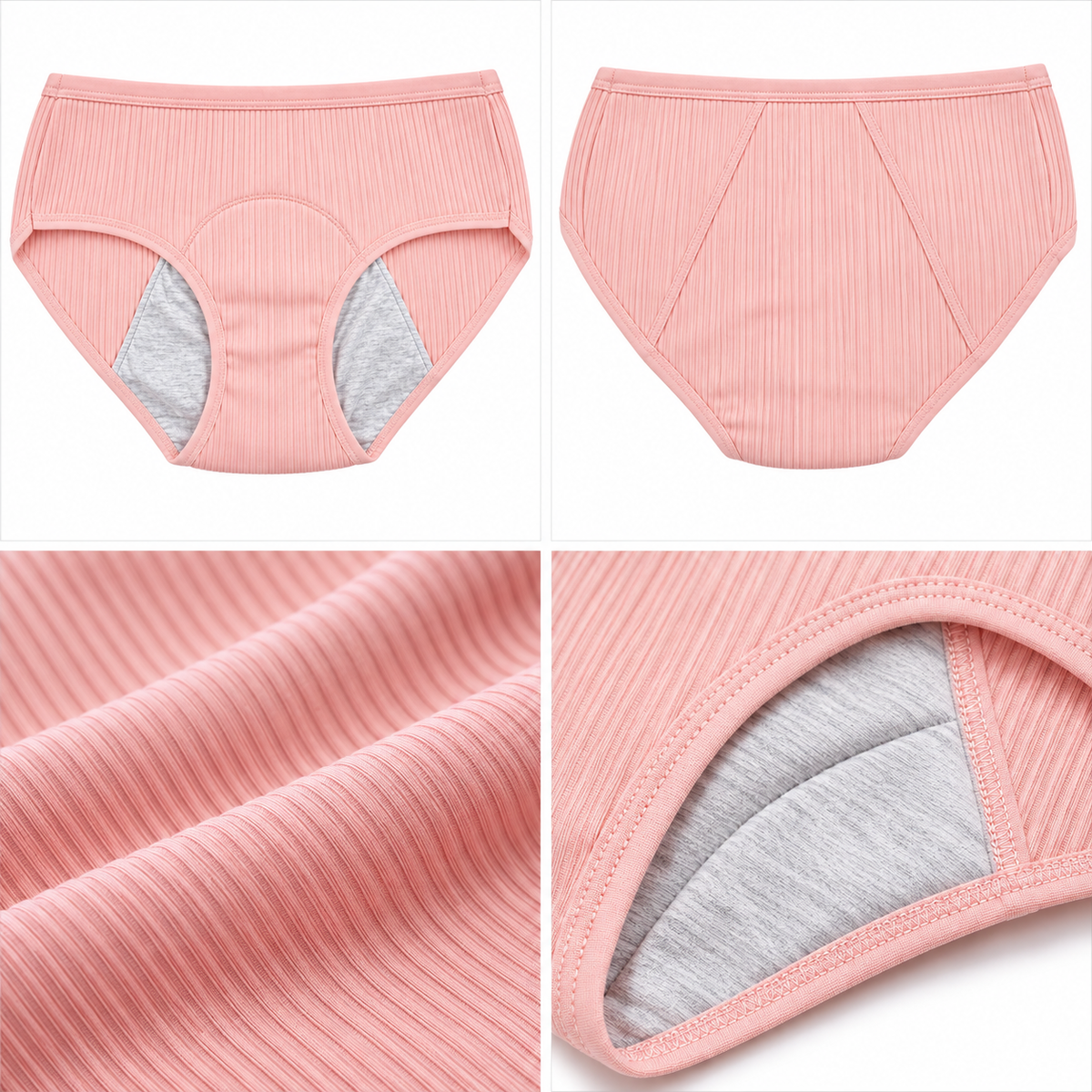 Bloom Ribbed Period Briefs